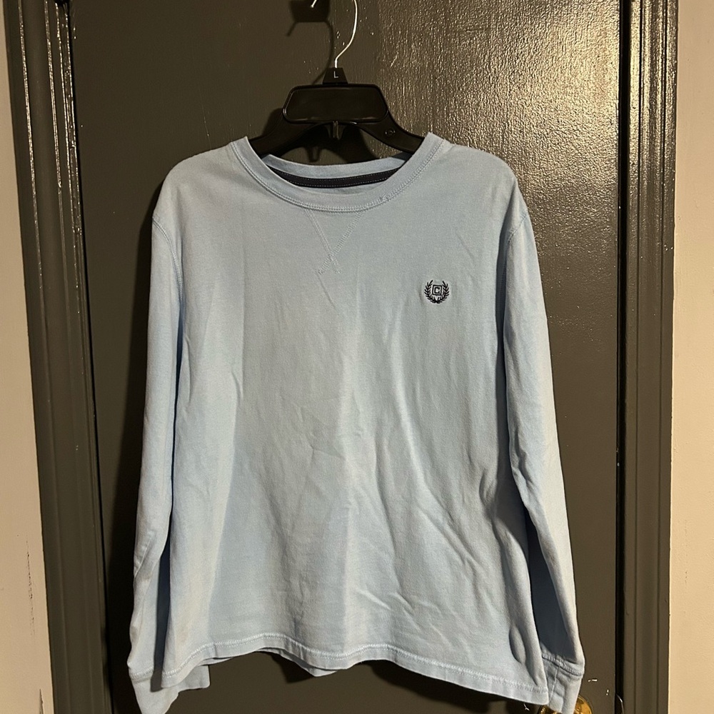Chaps Light Blue Long Sleeve Kids Tee